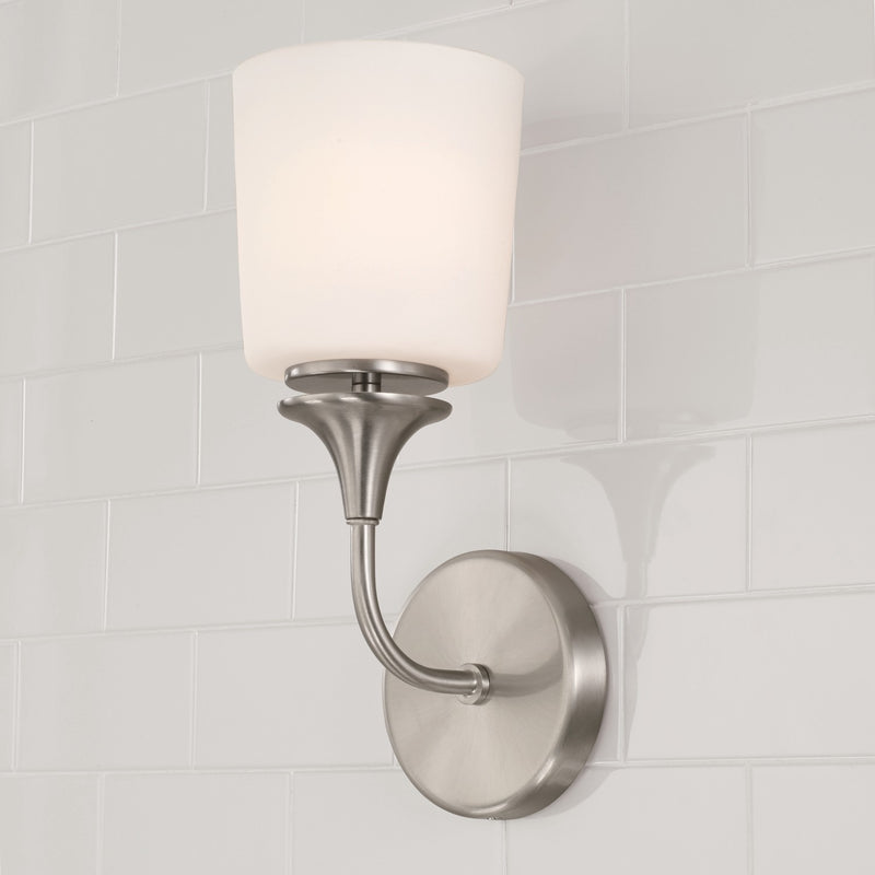 Capital Lighting 648911BN-541 One Light Wall Sconce, Brushed Nickel