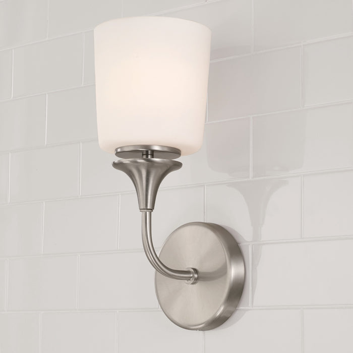 Capital Lighting 648911BN-541 One Light Wall Sconce, Brushed Nickel