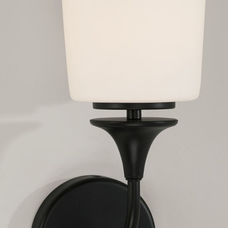 Capital Lighting 648911MB-541 One Light Wall Sconce, Matte Black