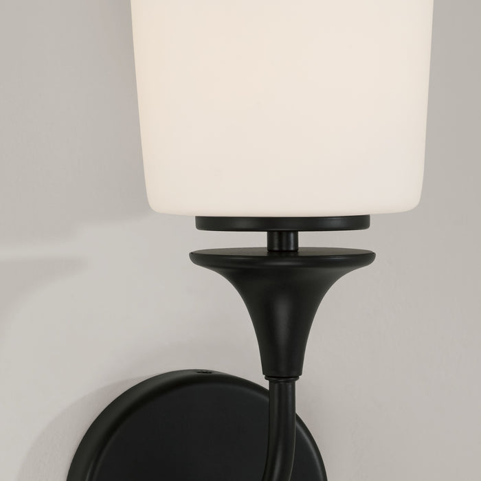 Capital Lighting 648911MB-541 One Light Wall Sconce, Matte Black