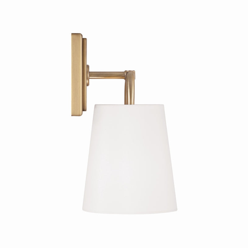 Capital Lighting 649411AD One Light Wall Sconce, Aged Brass
