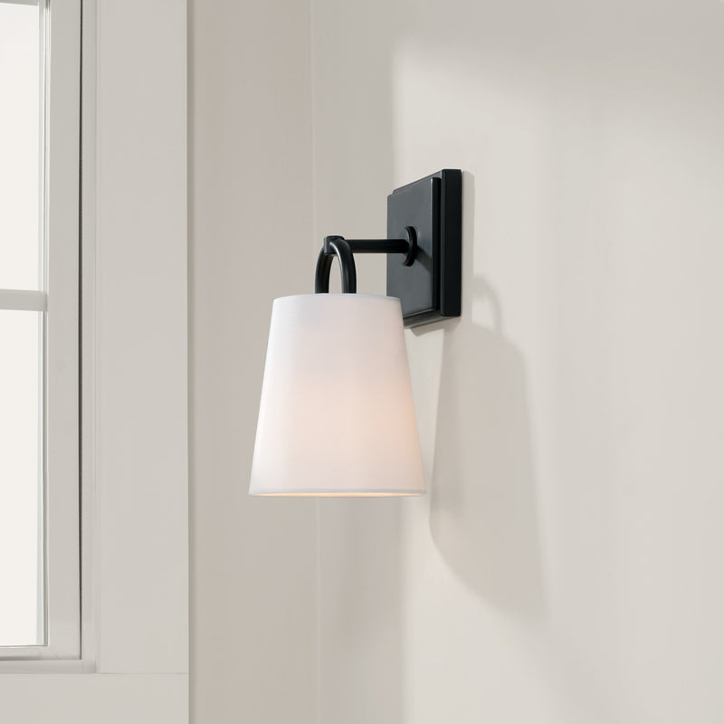 Capital Lighting 649411MB One Light Wall Sconce, Matte Black