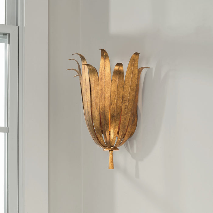 Capital Lighting 649511AG One Light Wall Sconce, Antique Gold