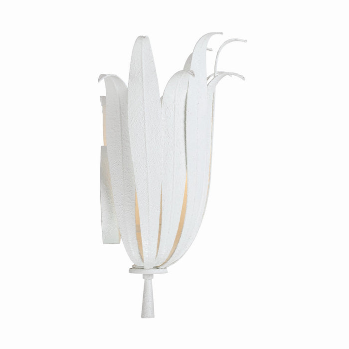 Capital Lighting 649511XW One Light Wall Sconce, Textured White