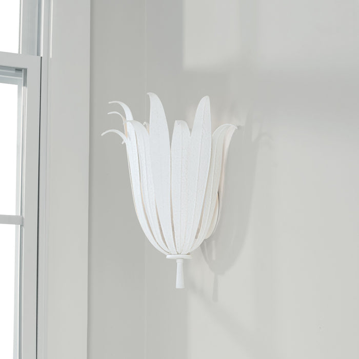 Capital Lighting 649511XW One Light Wall Sconce, Textured White