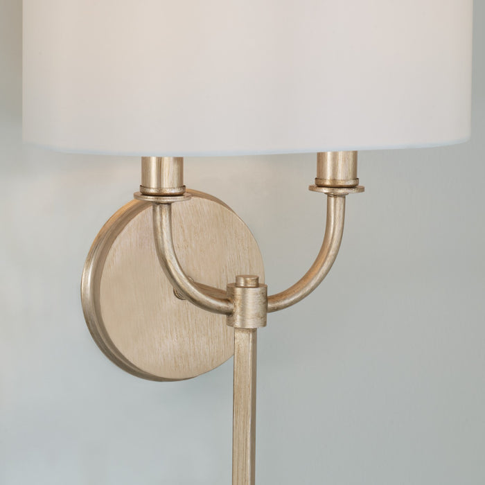 Capital Lighting 650021BS Two Light Wall Sconce, Brushed Champagne