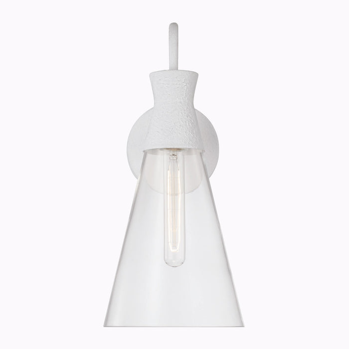 Capital Lighting 650311XW One Light Wall Sconce, Textured White