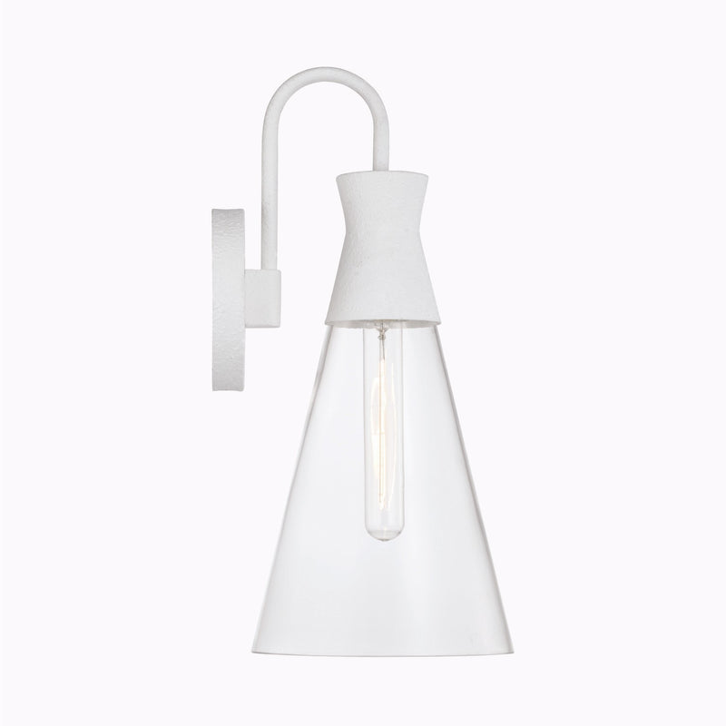 Capital Lighting 650311XW One Light Wall Sconce, Textured White