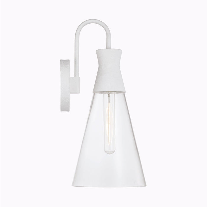 Capital Lighting 650311XW One Light Wall Sconce, Textured White