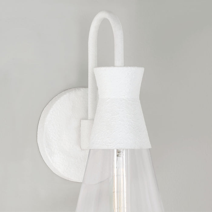 Capital Lighting 650311XW One Light Wall Sconce, Textured White