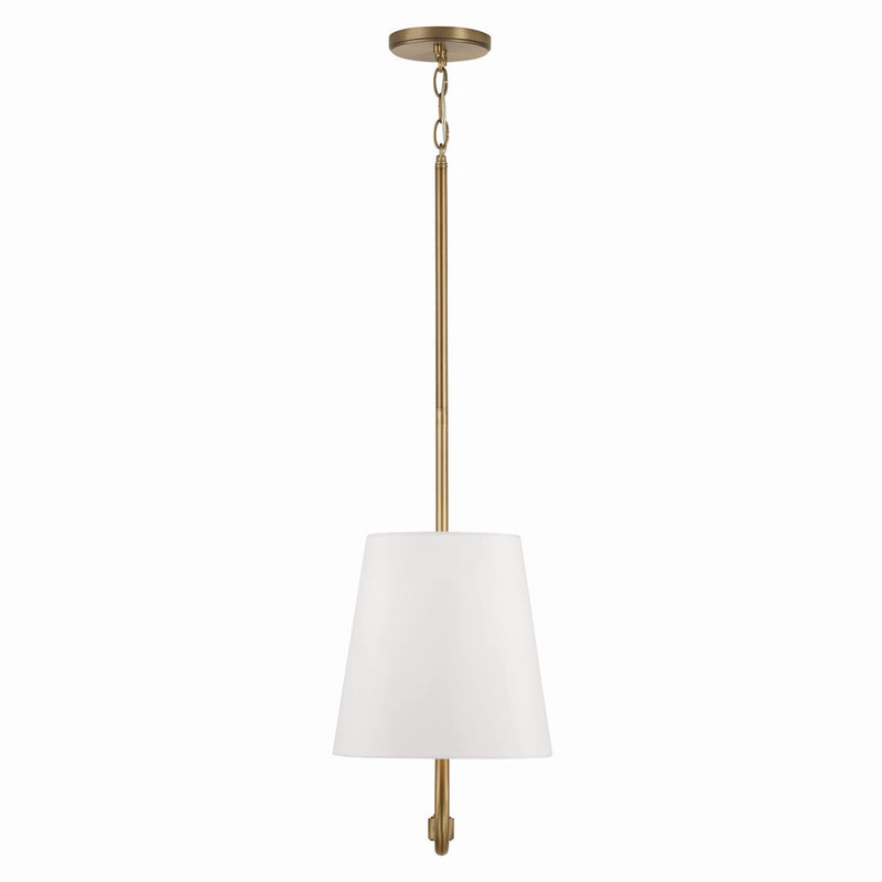Capital Lighting 849421AD Two Light Island Pendant, Aged Brass