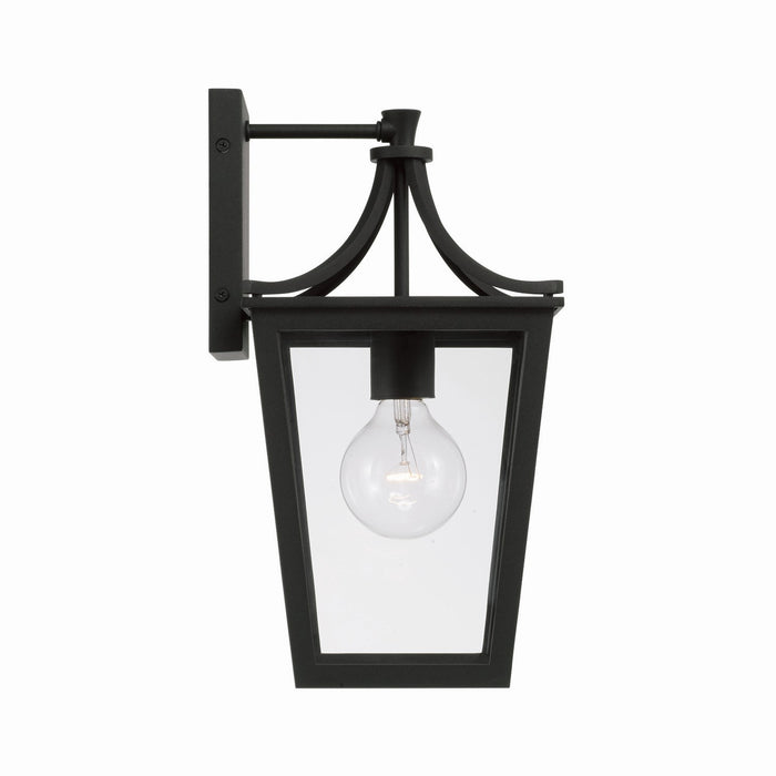Capital Lighting 947911BK One Light Outdoor Wall Lantern, Black
