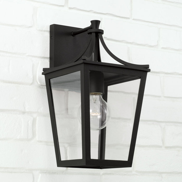 Capital Lighting 947911BK One Light Outdoor Wall Lantern, Black