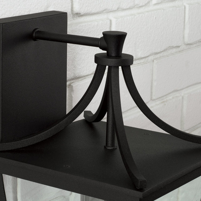 Capital Lighting 947911BK One Light Outdoor Wall Lantern, Black