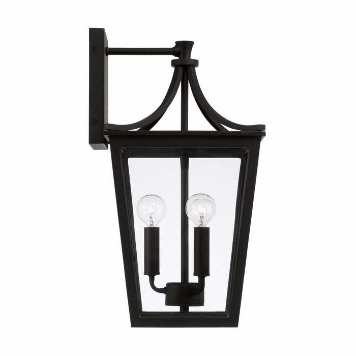 Capital Lighting 947931BK Three Light Outdoor Wall Lantern, Black