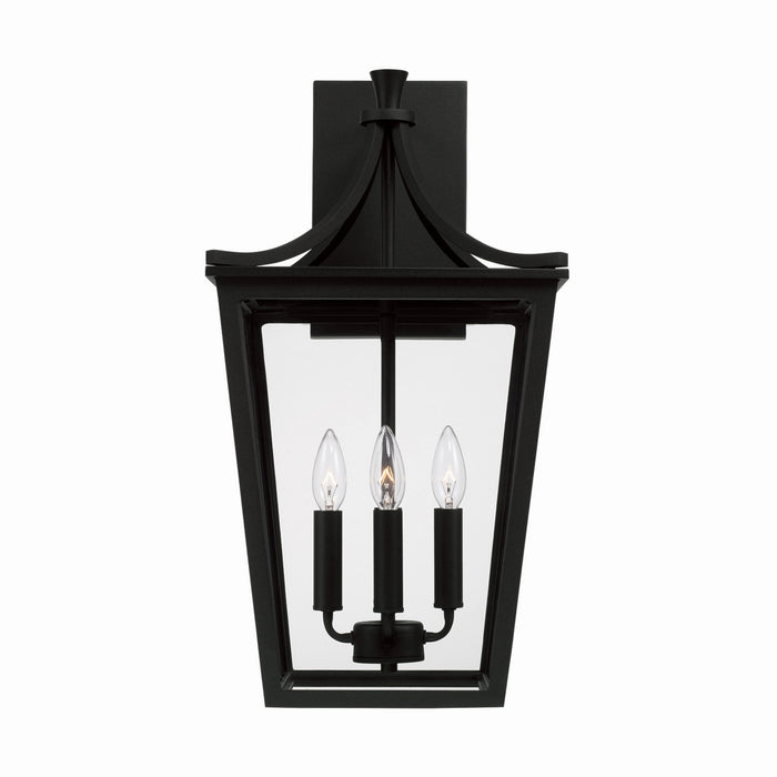 Capital Lighting 947941BK Four Light Outdoor Wall Lantern, Black
