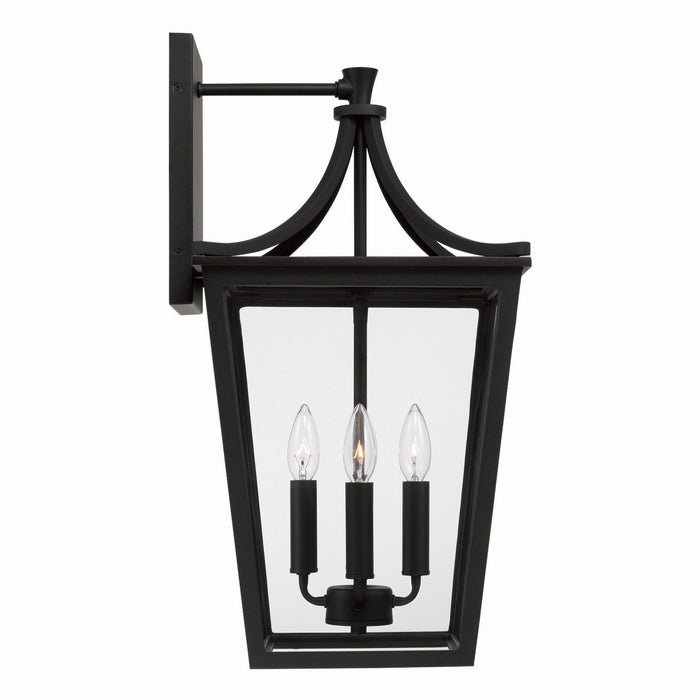 Capital Lighting 947941BK Four Light Outdoor Wall Lantern, Black