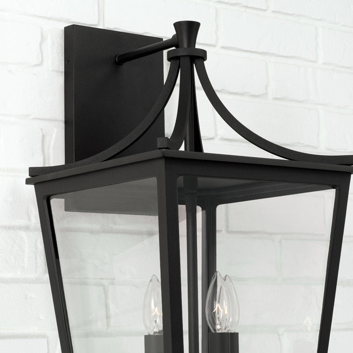 Capital Lighting 947941BK Four Light Outdoor Wall Lantern, Black