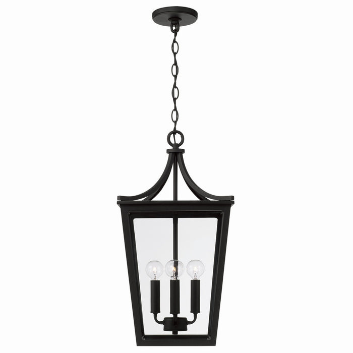 Capital Lighting 947942BK Four Light Outdoor Hanging Lantern, Black