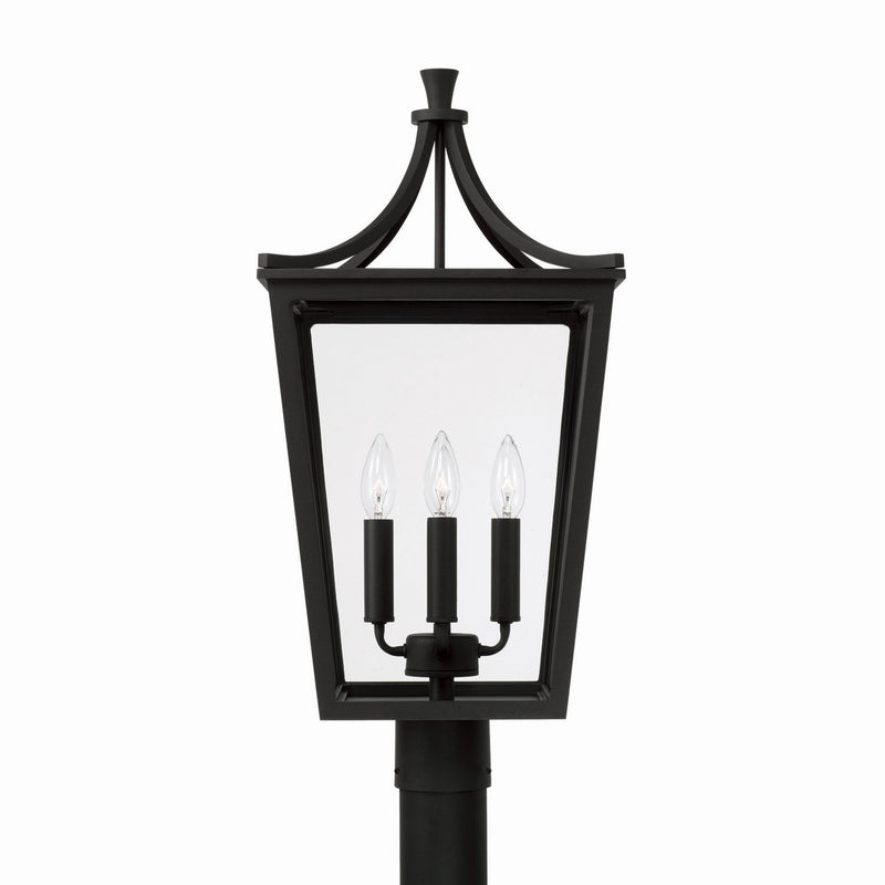 Capital Lighting 947943BK Four Light Outdoor Post Lantern, Black