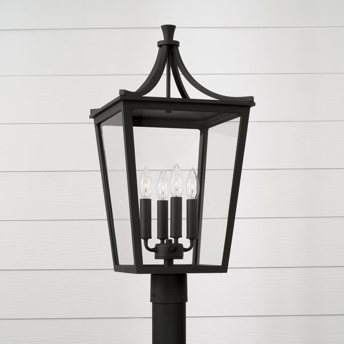 Capital Lighting 947943BK Four Light Outdoor Post Lantern, Black