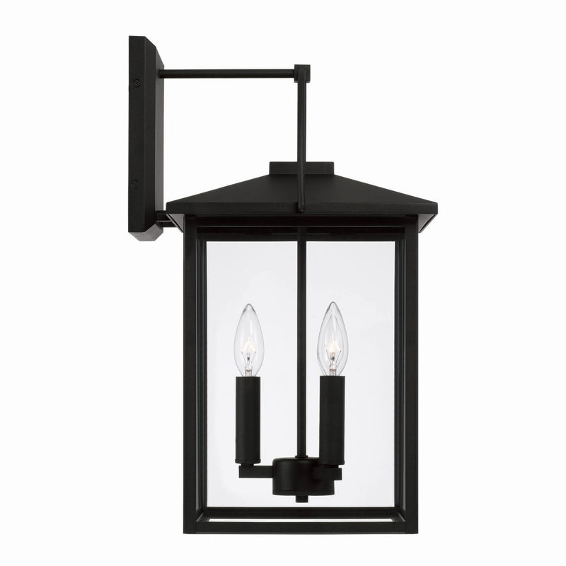 Capital Lighting 948031BK Three Light Outdoor Wall Lantern, Black