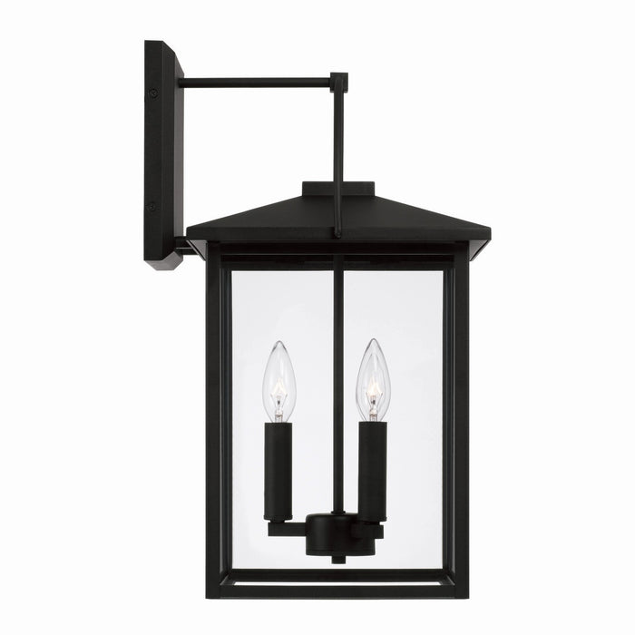 Capital Lighting 948031BK Three Light Outdoor Wall Lantern, Black