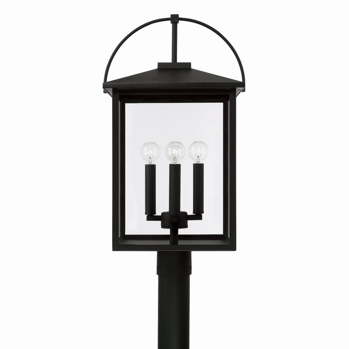 Capital Lighting 948043BK Four Light Outdoor Post Lantern, Black