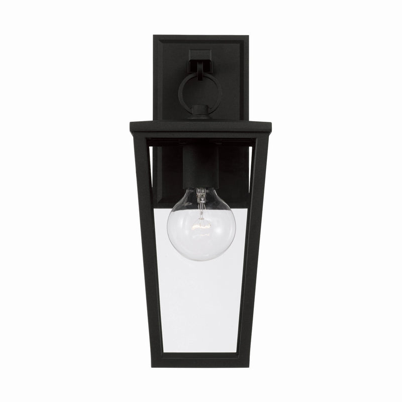 Capital Lighting 948111BK One Light Outdoor Wall Lantern, Black