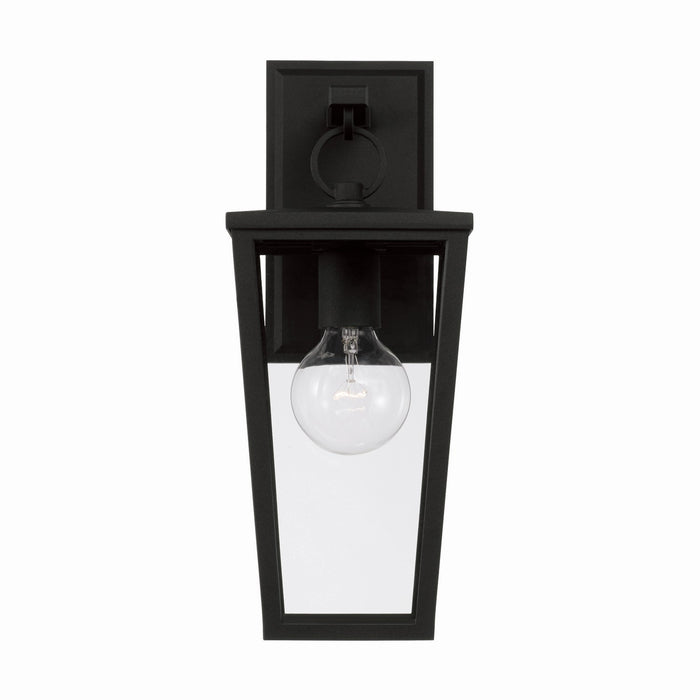 Capital Lighting 948111BK One Light Outdoor Wall Lantern, Black