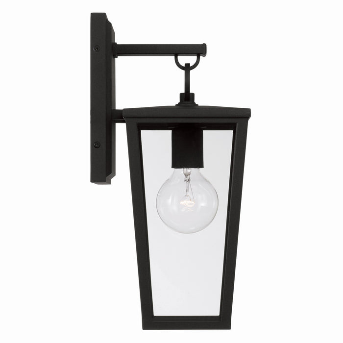 Capital Lighting 948111BK One Light Outdoor Wall Lantern, Black