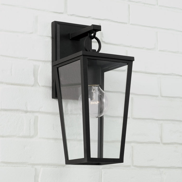 Capital Lighting 948111BK One Light Outdoor Wall Lantern, Black