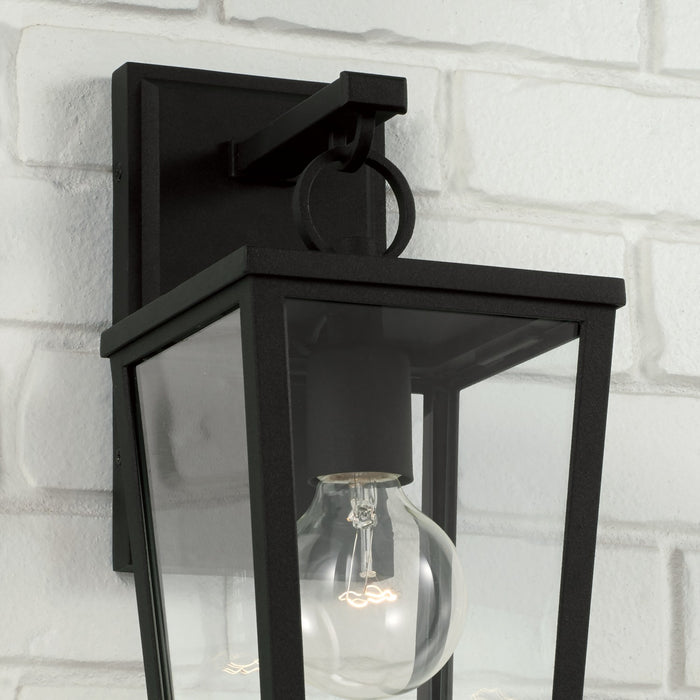 Capital Lighting 948111BK One Light Outdoor Wall Lantern, Black
