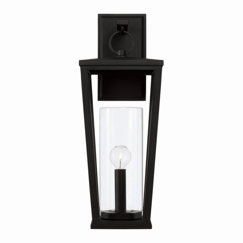 Capital Lighting 948112BK One Light Outdoor Wall Lantern, Black