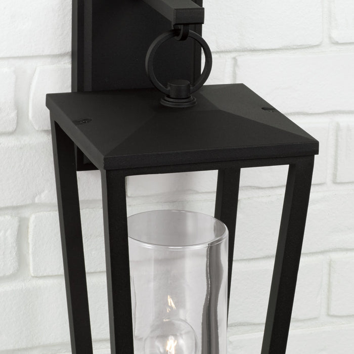 Capital Lighting 948112BK One Light Outdoor Wall Lantern, Black