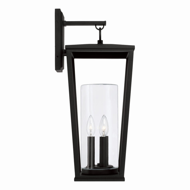Capital Lighting 948131BK Three Light Outdoor Wall Lantern, Black