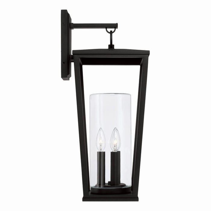 Capital Lighting 948131BK Three Light Outdoor Wall Lantern, Black