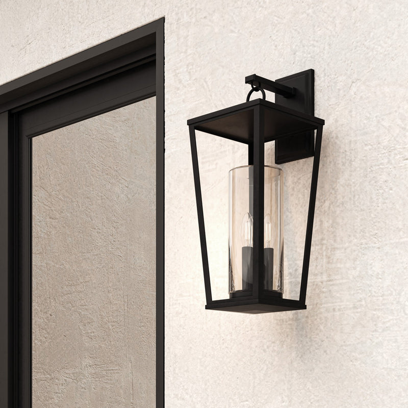 Capital Lighting 948131BK Three Light Outdoor Wall Lantern, Black