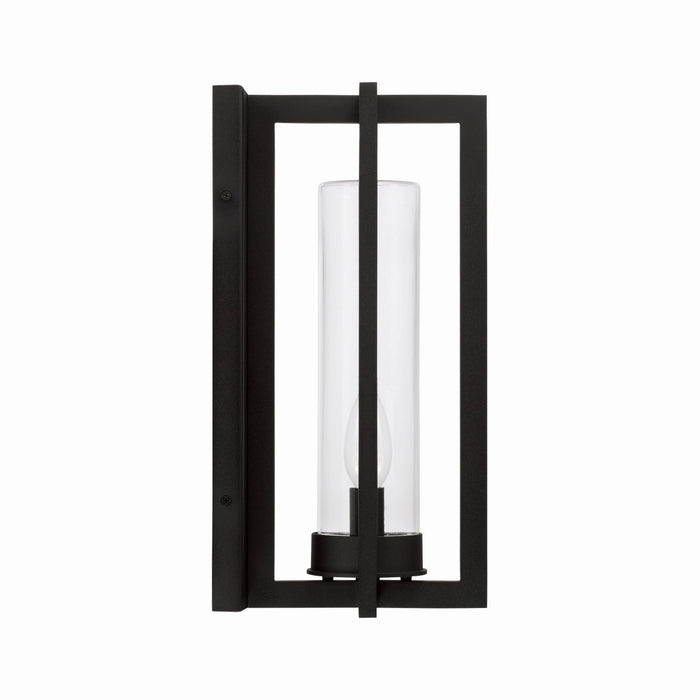 Capital Lighting 948211BK One Light Outdoor Wall Lantern, Black