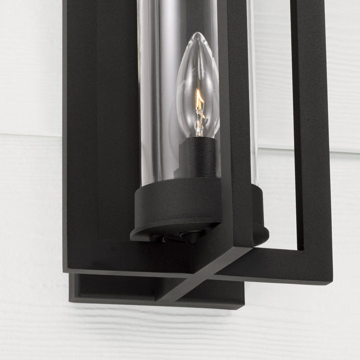 Capital Lighting 948211BK One Light Outdoor Wall Lantern, Black