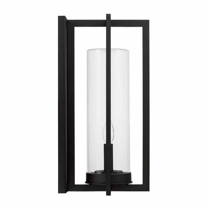 Capital Lighting 948221BK Two Light Outdoor Wall Lantern, Black