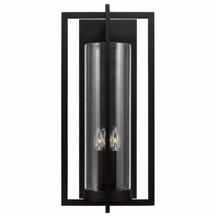 Capital Lighting 948231BK Three Light Outdoor Wall Lantern, Black