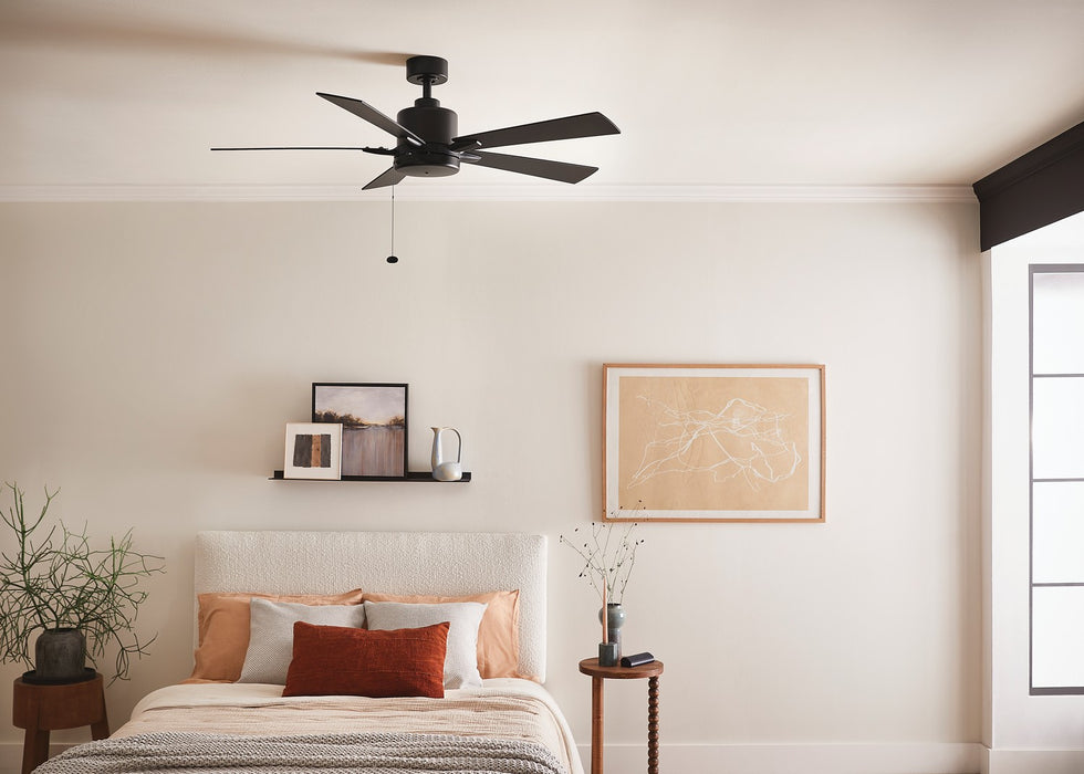 Kichler 330242SBK 52" Ceiling Fan, Satin Black