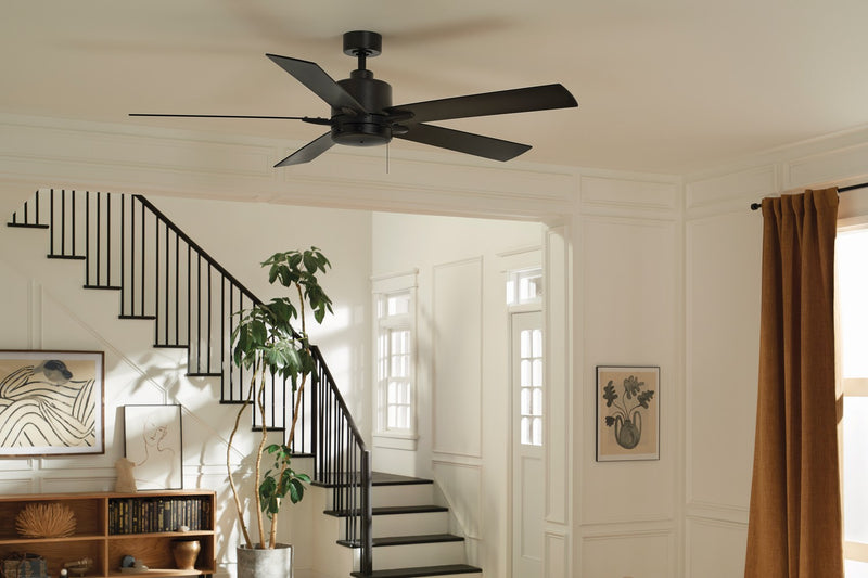 Kichler 330243SBK 60" Ceiling Fan, Satin Black