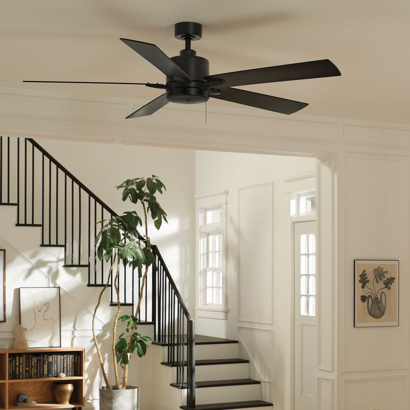 Kichler 330243SBK 60" Ceiling Fan, Satin Black