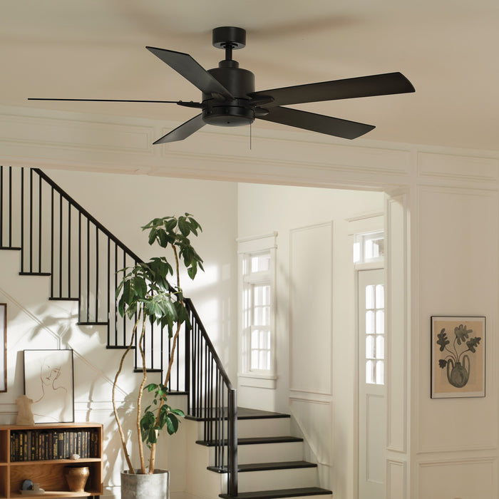 Kichler 330243SBK 60" Ceiling Fan, Satin Black