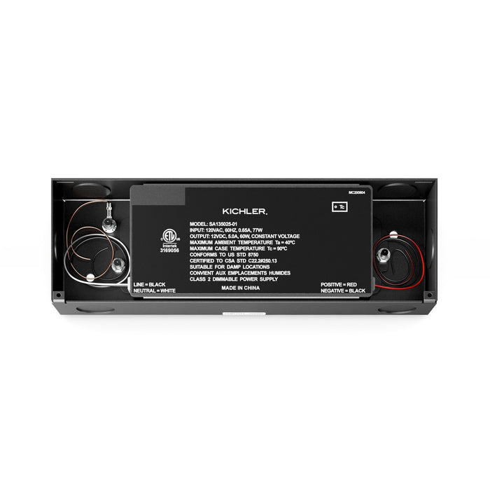 Kichler 4TD12V060BKTV2 Power Supply, Black Textured