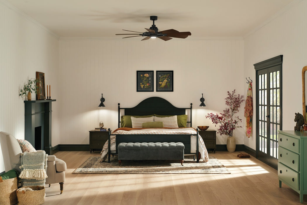 Kichler 300260DBK 60" Ceiling Fan, Distressed Black