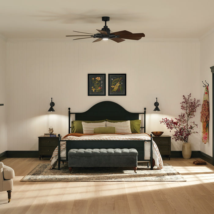 Kichler 300260DBK 60" Ceiling Fan, Distressed Black