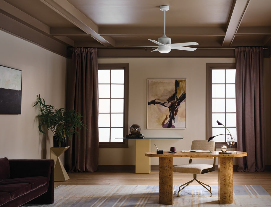 Kichler 300048MWH 48" Ceiling Fan, Matte White